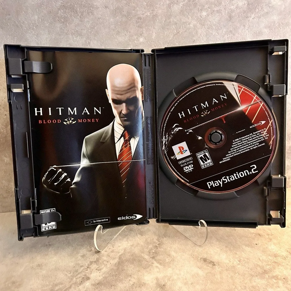 Hitman: Blood Money (PS2 Sony PlayStation 2, 2006) CIB With Manual Black Label
